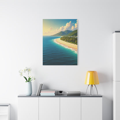 Sunlit Island Shore Retreat Wall Art & Canvas Prints