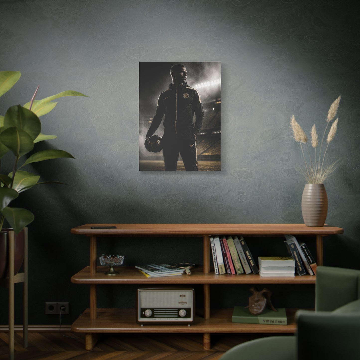 Athlete Stadium Editorial Portrait Wall Art & Canvas Print
