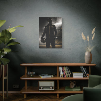 Athlete Stadium Editorial Portrait Wall Art & Canvas Print