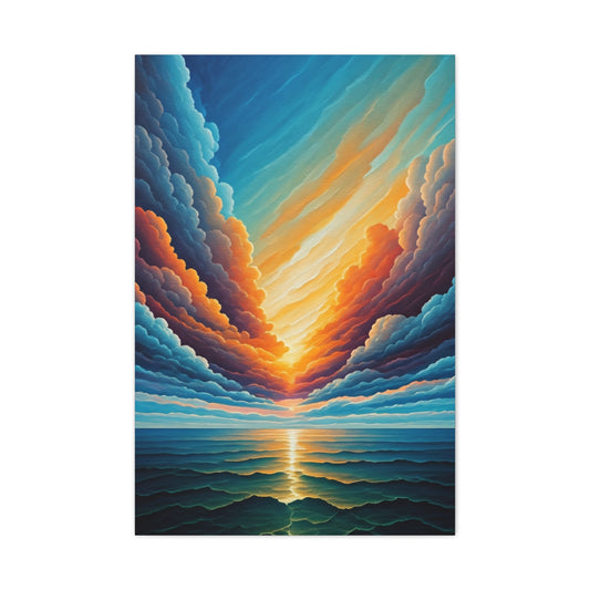 Radiant Horizon Reflection Wall Art & Canvas Print