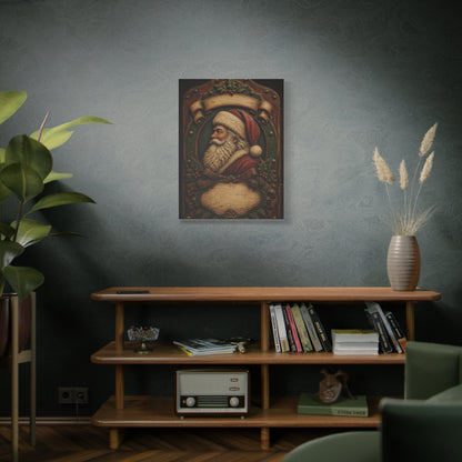 Heirloom Santa Wooden Plaque Wall Art & Canvas Print