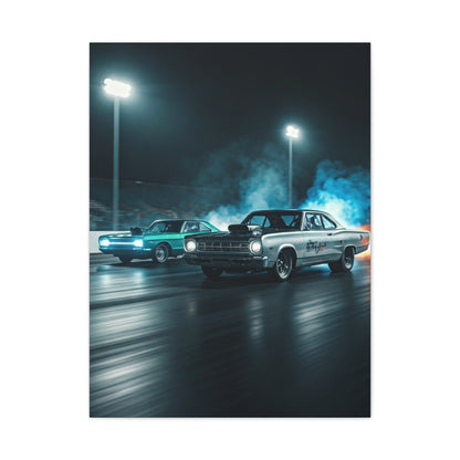 1967 Plymouth GTX vs 1967 Dodge Coronet R/T Super Stock Showdown Wall Art & Canvas Prints