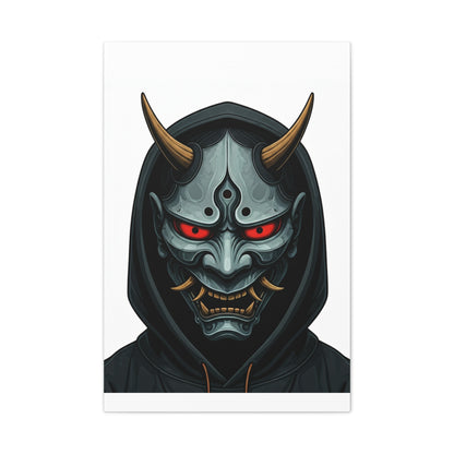 Hooded Demon Mask Wall Art & Canvas Prints