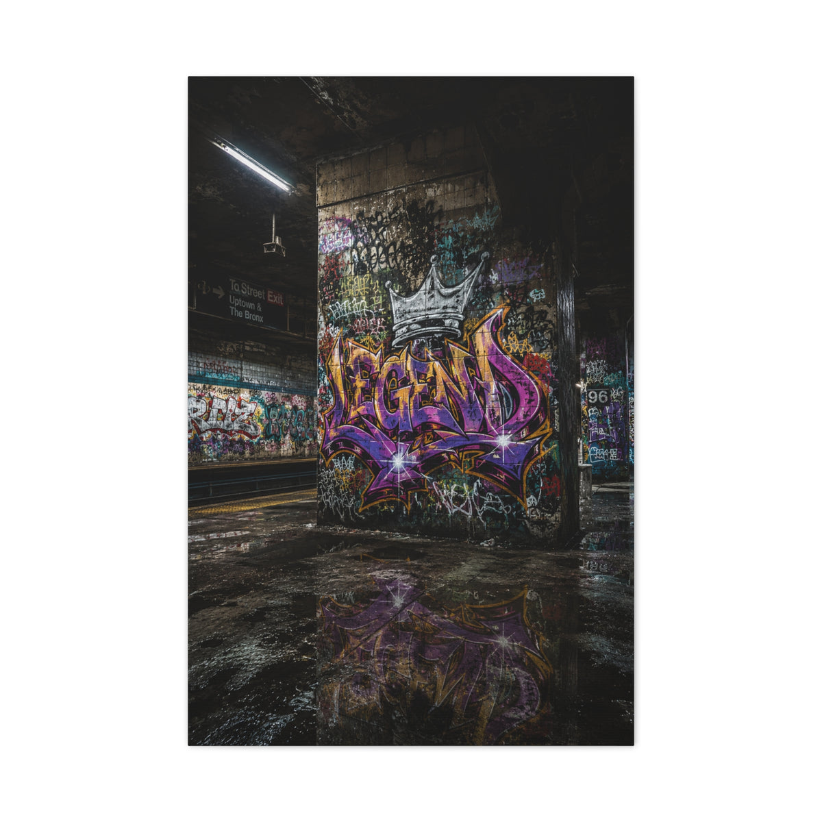 Underground Legends Graffiti Subway Street Wall Art & Canvas Print