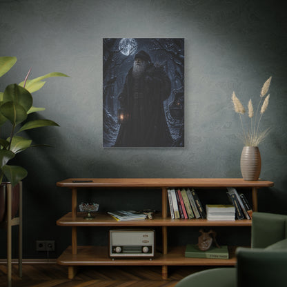 Gothic Moonlit Santa Forest Wall Art & Canvas Print