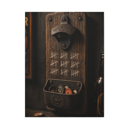 Rustic Bottle Opener Wall Sculpture Wall Art & Canvas Print