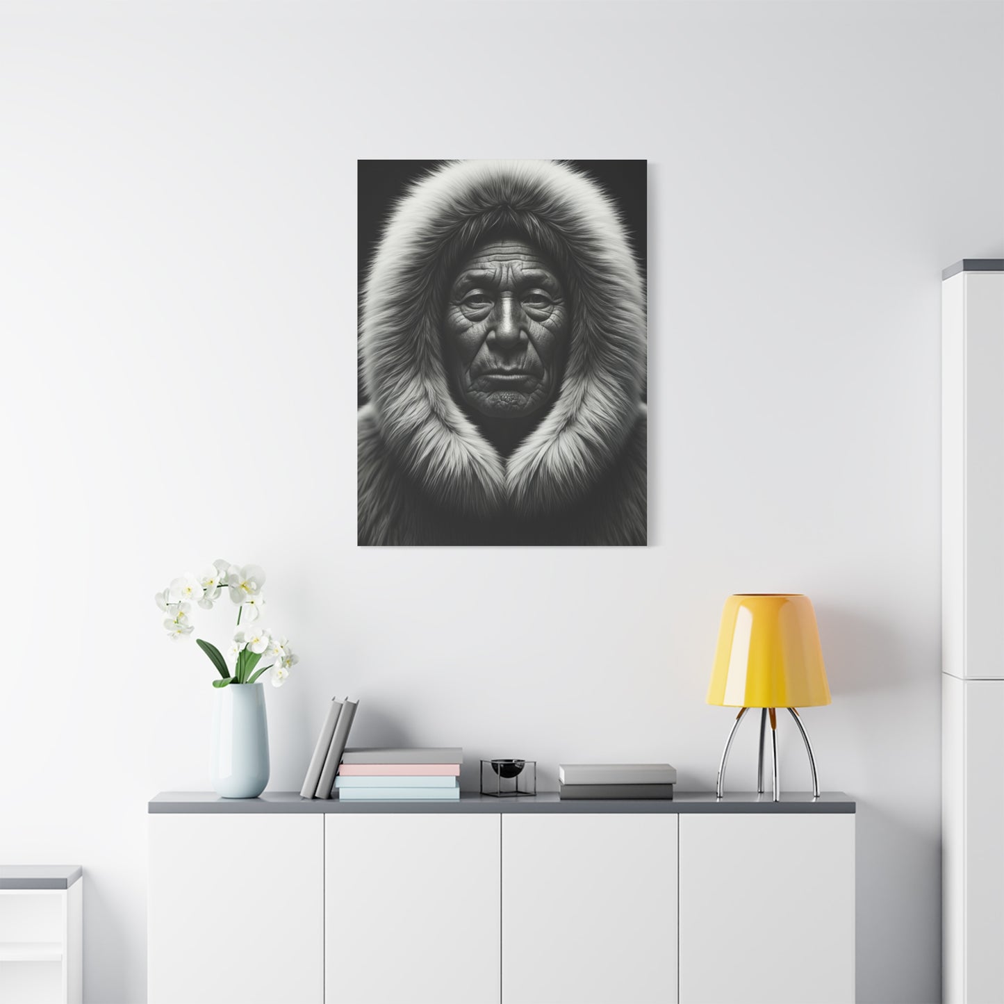 Wisdom of the Ancestors Black & White Portrait Wall Art & Canvas Prints
