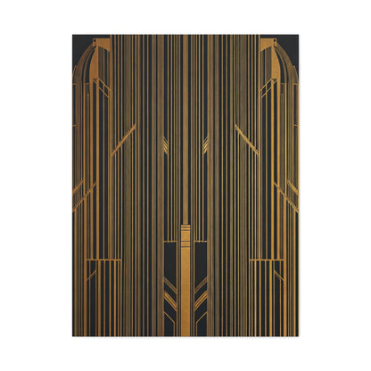 Golden Gate Art Deco Geometry Wall Art & Canvas Prints