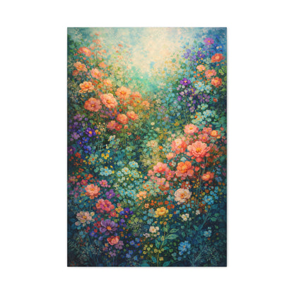 Vivid Magical Garden Floral Wall Art & Canvas Print