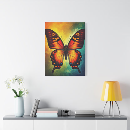 Fiery Monarch Butterfly Spectrum Wall Art & Canvas Prints