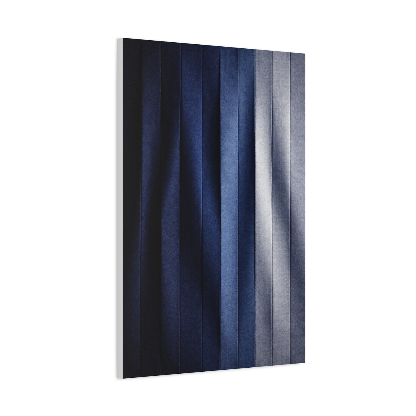 Textile Pleated Navy Composition Wall Art & Canvas Print
