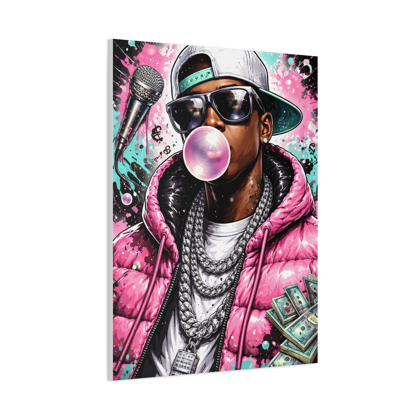 Hip Hop Pop Portrait Wall Art & Canvas Print