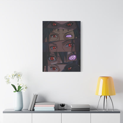 Naruto Uchiha Visual Prowess Eyes Poster Wall Art & Canvas Print