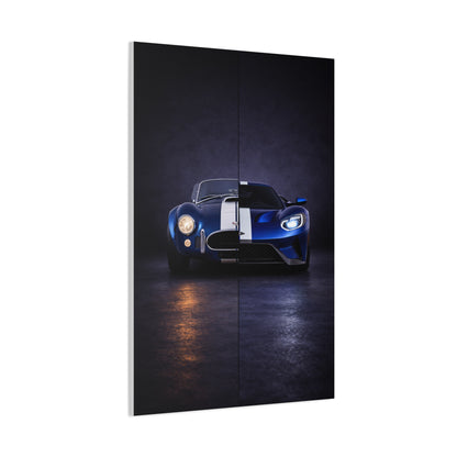 Shelby Cobra vs Ford GT Split Heritage and Modern Wall Art & Canvas Prints