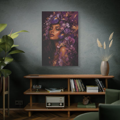 Floral Crown Muse Portrait Wall Art & Canvas Print