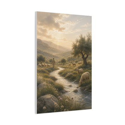 Psalm 23 Shepherd Valley Wall Art & Canvas Print