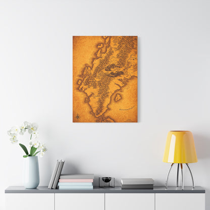 Old Europe Map Illustration Wall Art & Canvas Prints