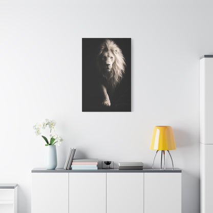 White Lion Shadow Walk Power Wall Art & Canvas Print