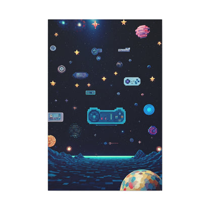 Pixel Space Arcade Wall Art & Canvas Prints