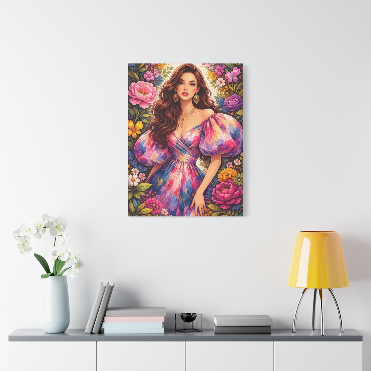 Fashion-Forward Feminine Floral Wall Art & Canvas Print
