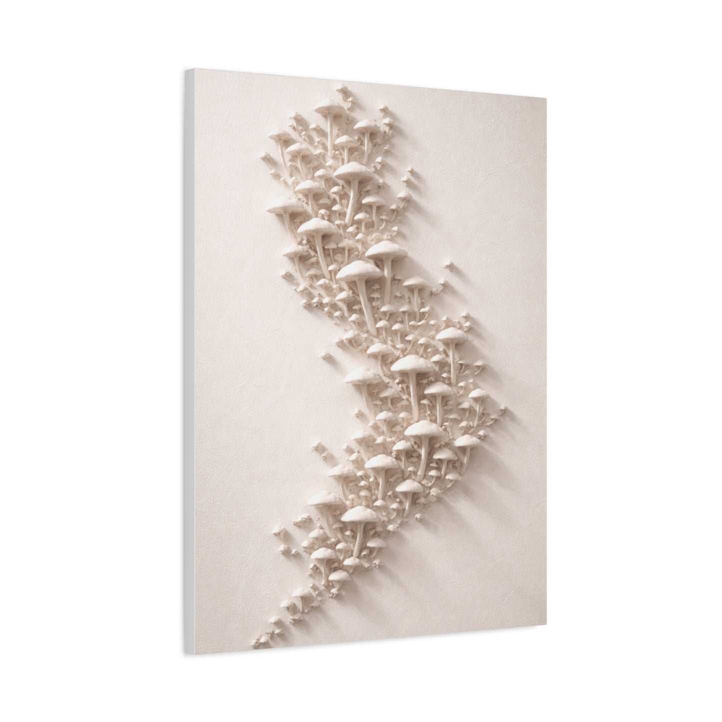 Modular 3D Stick-On Mushroom Colony Wall Art & Canvas Print