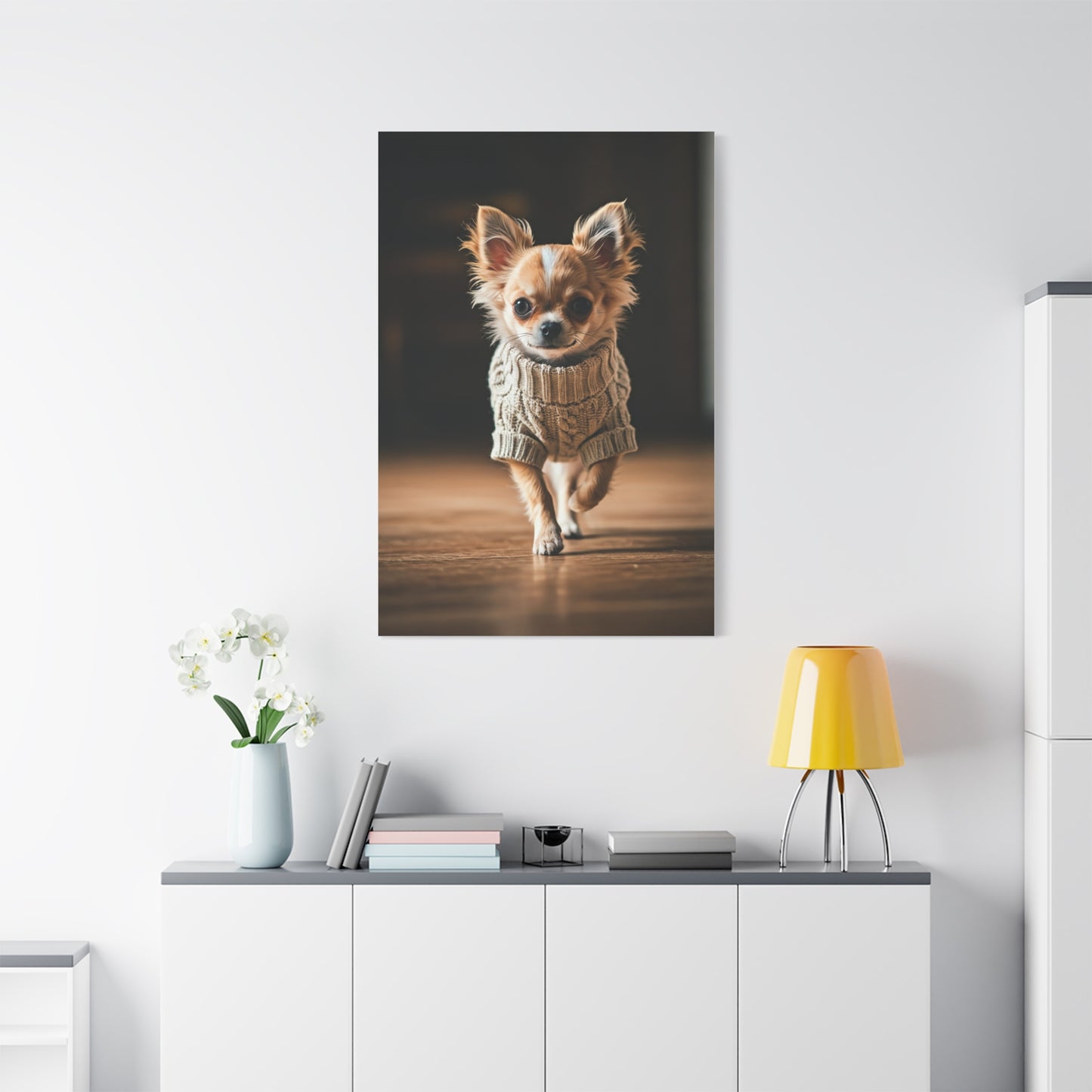 Tiny Stride Chihuahua Wall Art & Canvas Print