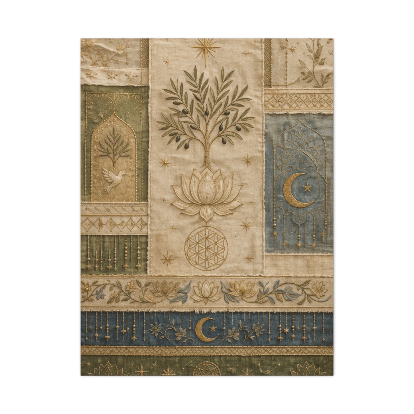 Sacred Textile Harmony Wall Art & Canvas Print