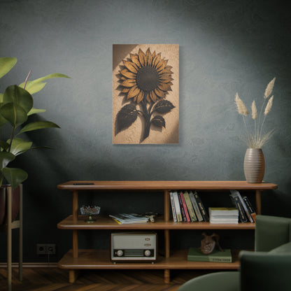 Rustic Iron Sunflower Wall Sculpture Wall Art & Canvas Print
