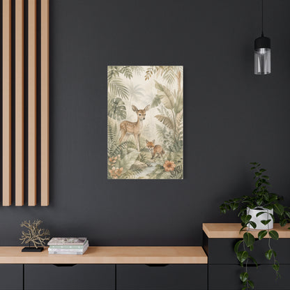 Neutral Safari Botanical Wildlife Tropical Wall Art & Canvas Print
