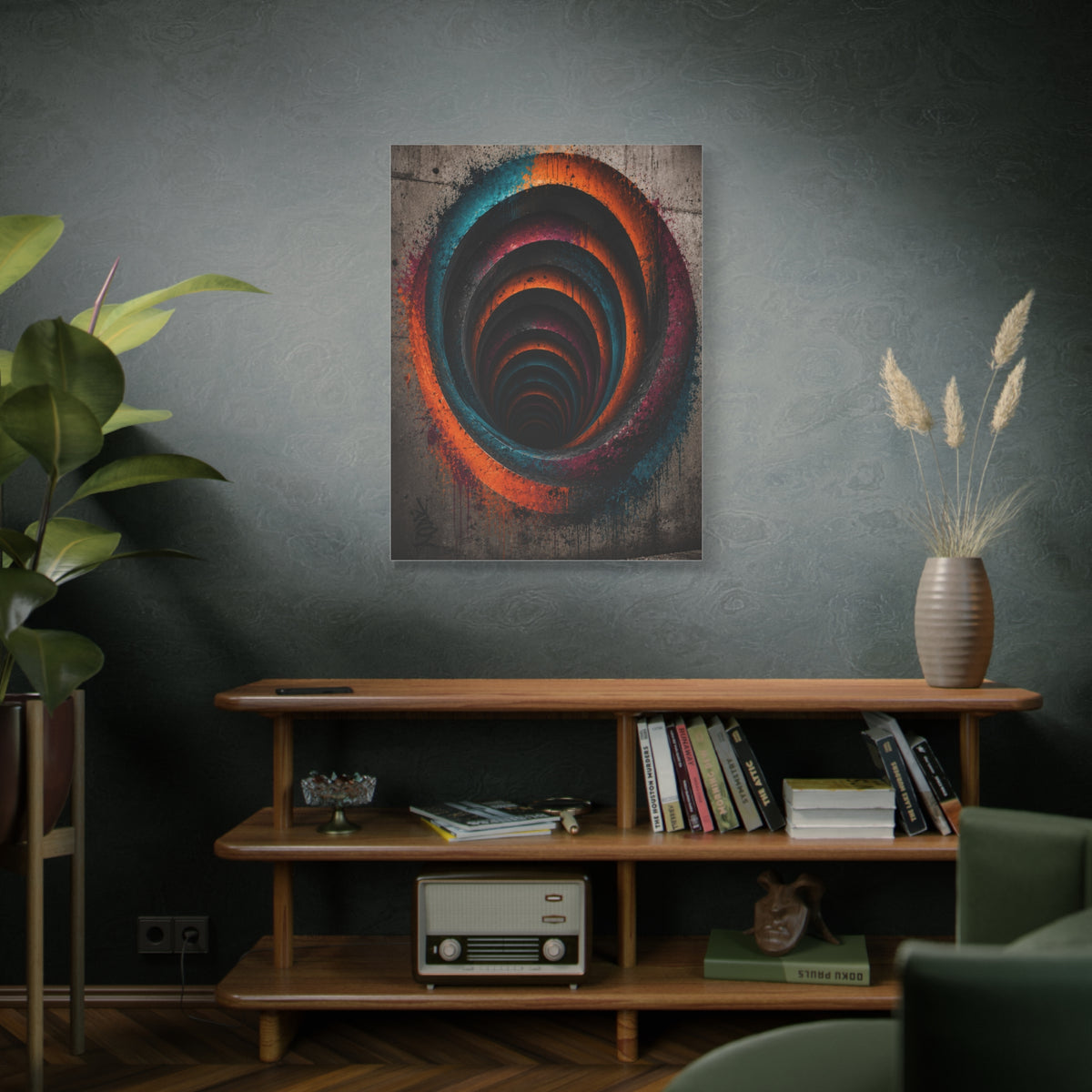 Urban Vortex Graffiti Tunnel Street Wall Art & Canvas Print