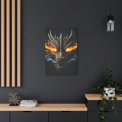 Flamebound Dragon Fury Wall Art & Canvas Print