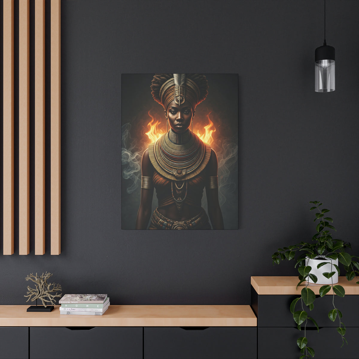 Fire Crown Priestess Wall Art & Canvas Prints
