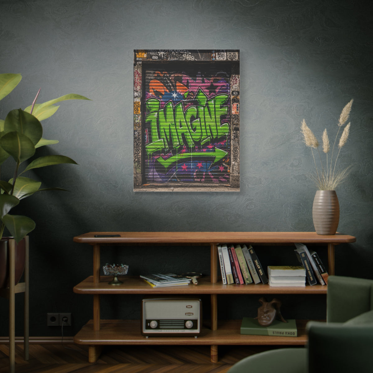 Urban Graffiti Statement Door Street Wall Art & Canvas Print