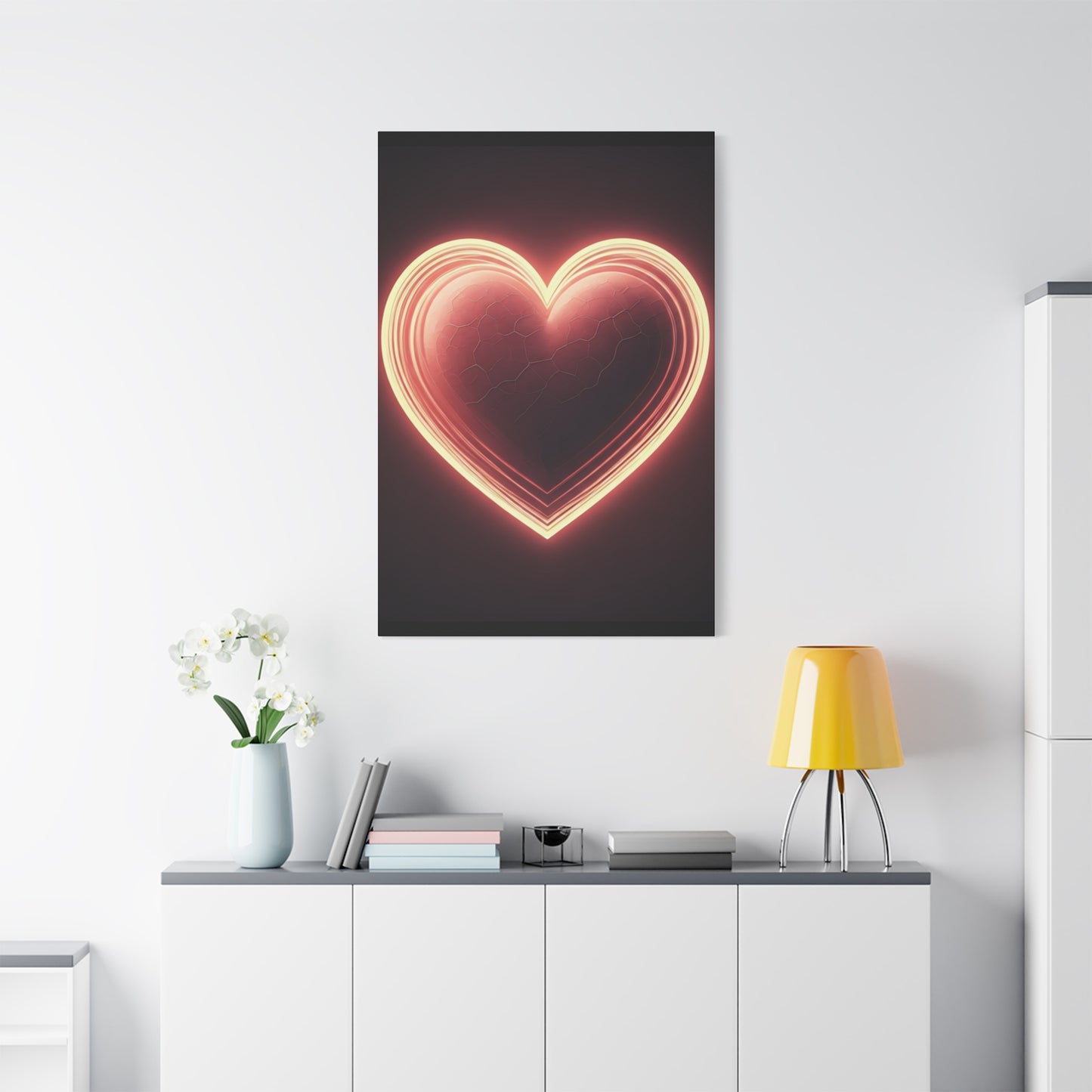 Glowing Heart Aura Wall Art & Canvas Prints