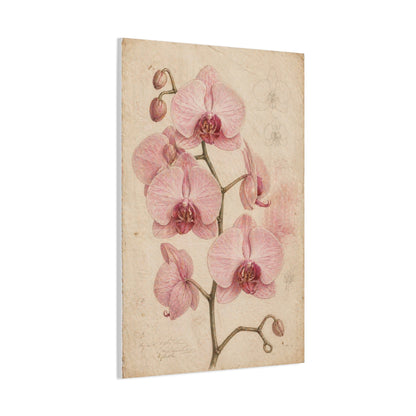 Vintage Orchid Botanical Study Wall Art & Canvas Print