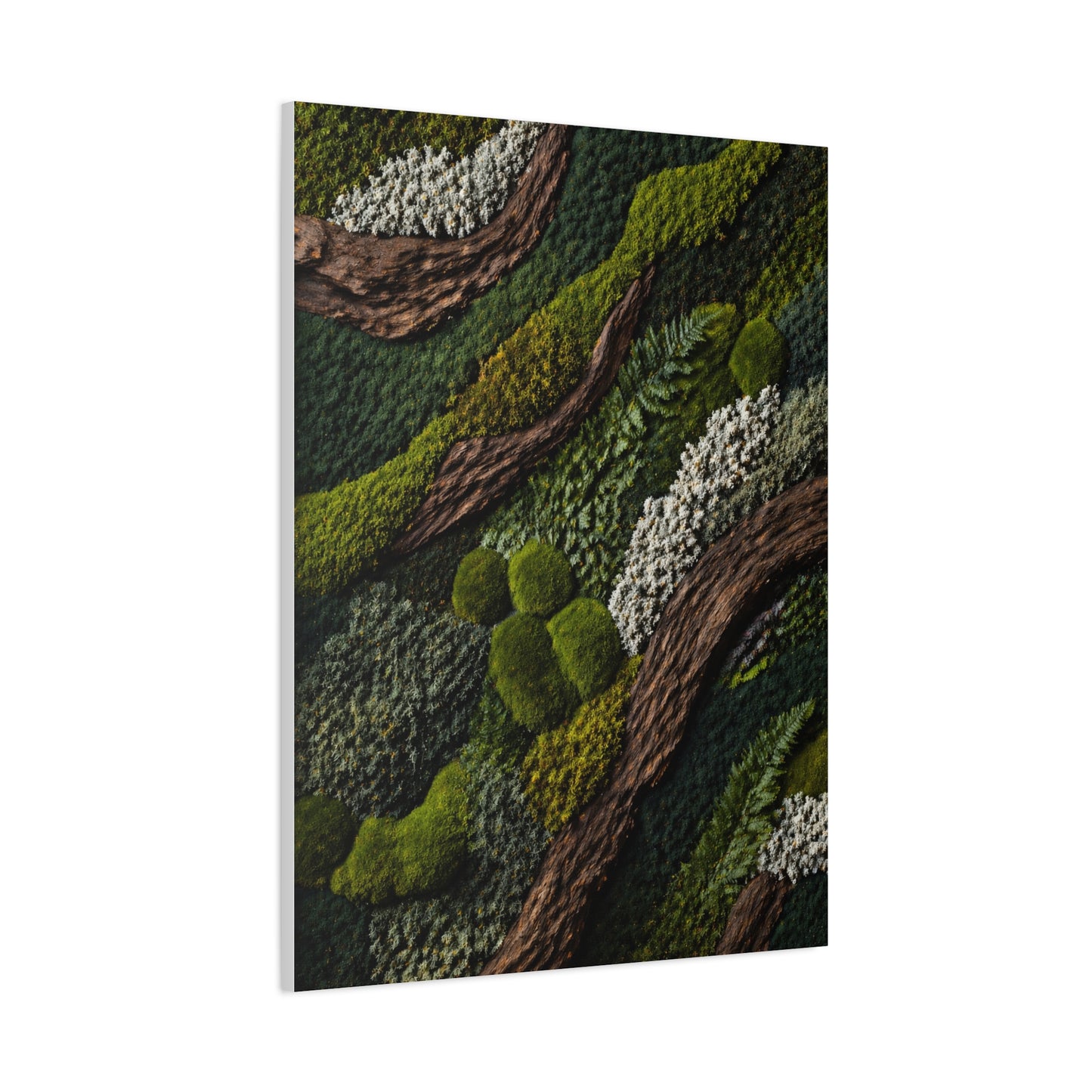 Biophilic Moss Landscape Texture Wall Art & Canvas Print