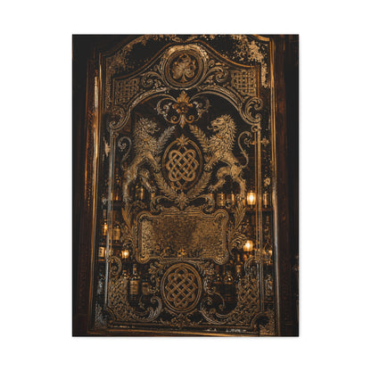 Victorian Ornate Bar Mirror Wall Art & Canvas Print