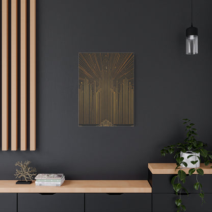 Radiant Art Deco Skyline Wall Art & Canvas Prints
