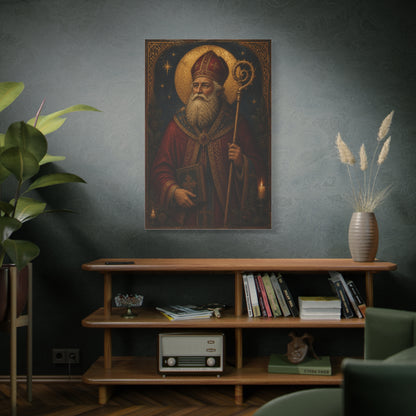 Saint Nicholas Icon Portrait Wall Art & Canvas Print