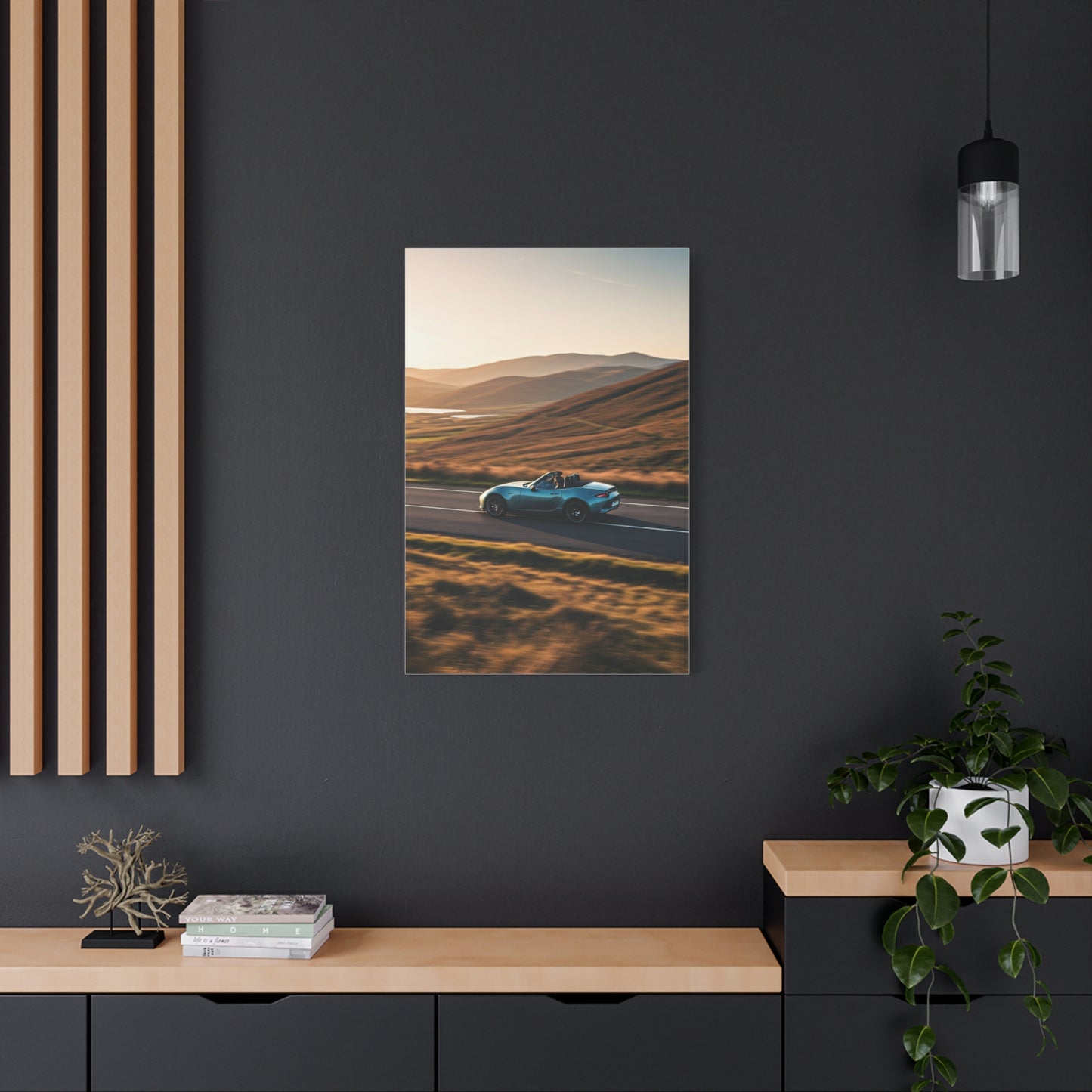 Mazda MX-5 Miata Winding Countryside Road Wall Art & Canvas Prints