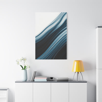 Midnight Tide Flow Abstract Wall Art & Canvas Prints