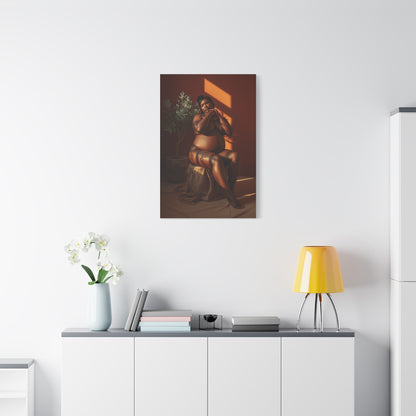 Body Positive Seated Figure Study Wall Art & Canvas Print