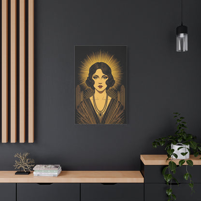 Radiant Deco Icon Woman Wall Art & Canvas Prints