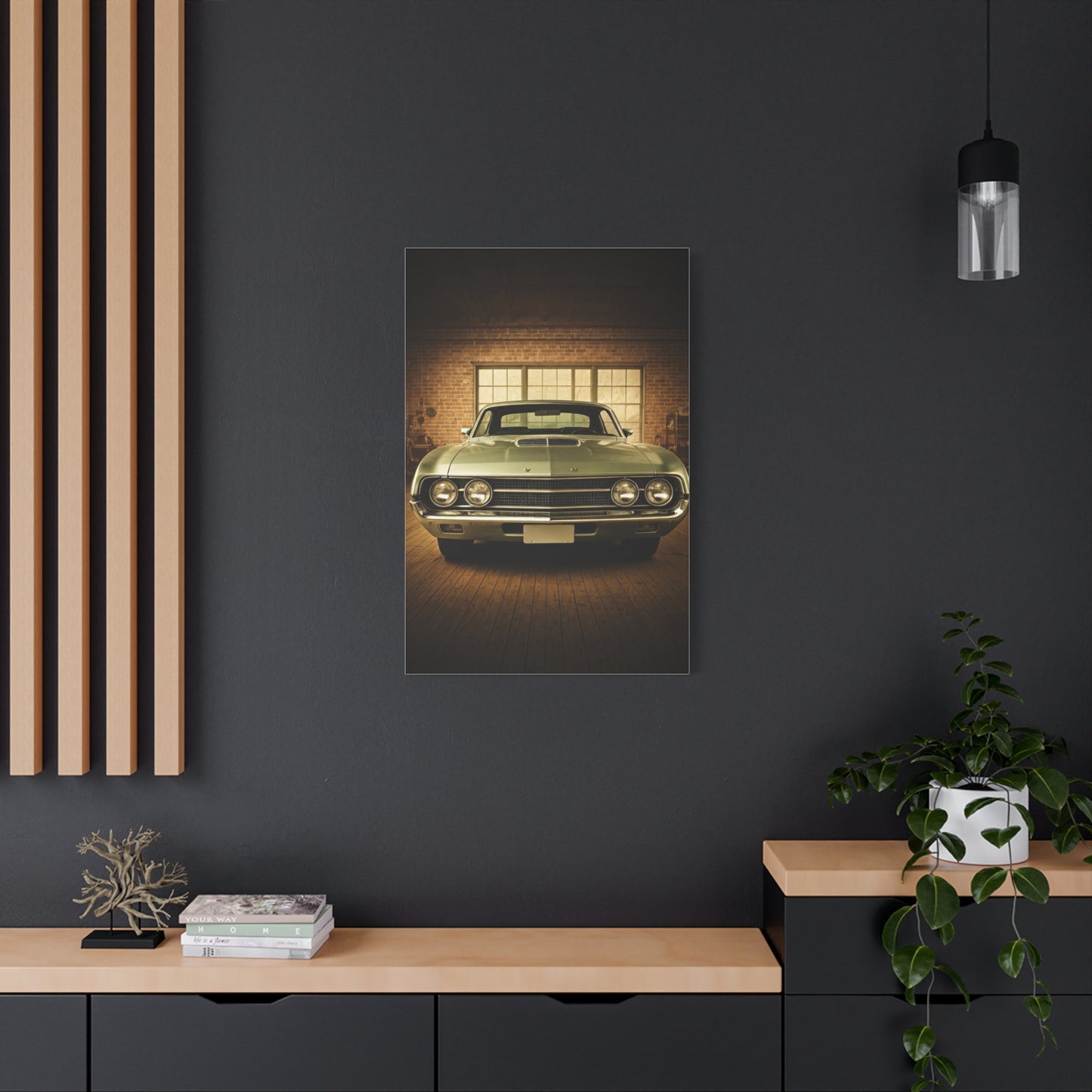 Ford Torino Cobra Vintage Barn Garage Wall Art & Canvas Prints