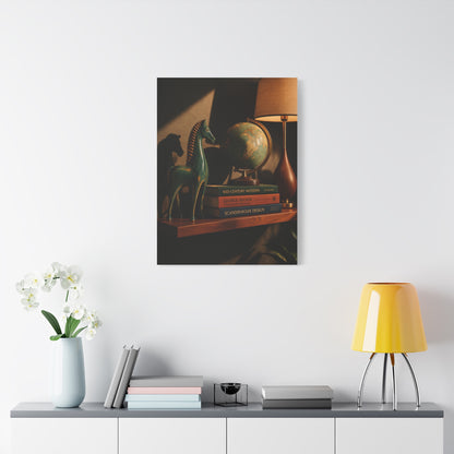 Mid Century Collector Shelf Still Life Wall Art & Canvas Print