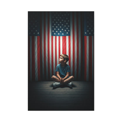 Quiet Sacrifice Beneath the Stars and Stripes Wall Art & Canvas Prints