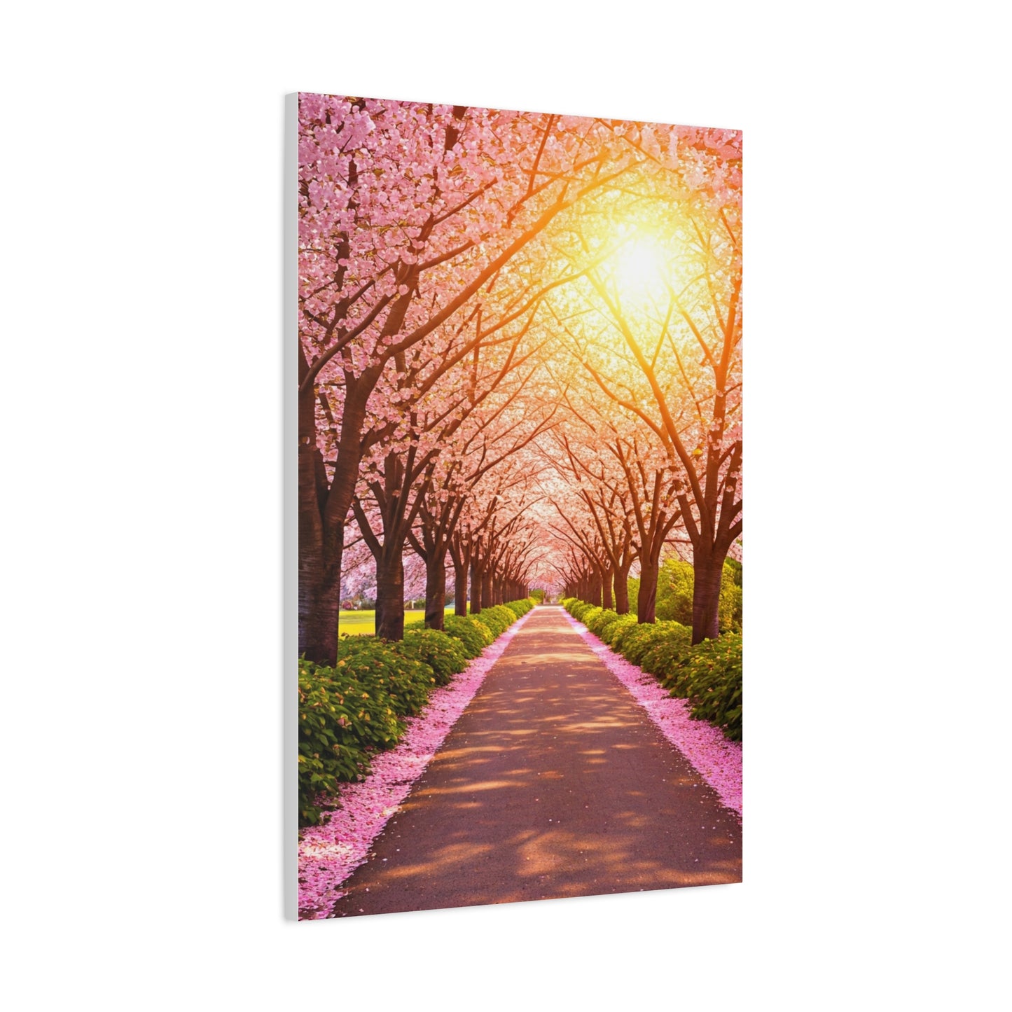 Cherry Blossom Tree Tunnel Spring Pathway Wall Art & Canvas Prints