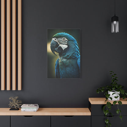 Regal Blue Macaw Portrait Wall Art & Canvas Prints