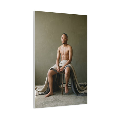 Contemporary Male Nude Portrait Wall Art & Canvas Print