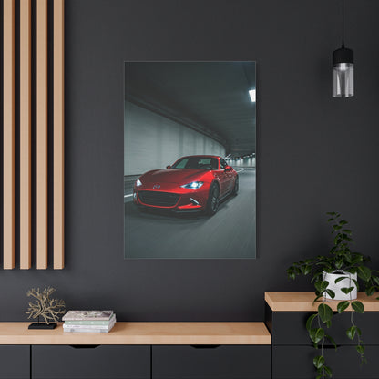 Mazda MX-5 Miata RF Night City Tunnel Wall Art & Canvas Prints